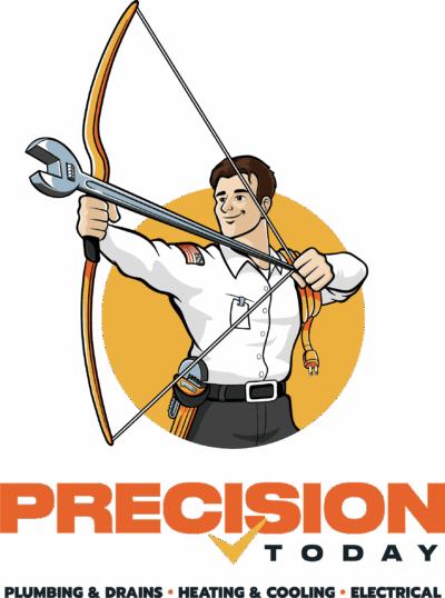 10957_PrecisionToday_VerticalLogoRGBOnWhite_040925_v1 Precision Today Plumbing Heating Cooling Electrical New Vertical Logo