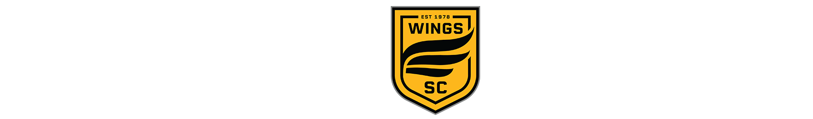 Club logo with Wheaton Wings Soccer Club text in heading banner
