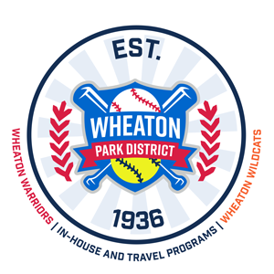 Wheaton Park District Youth Baseball & Softball logo